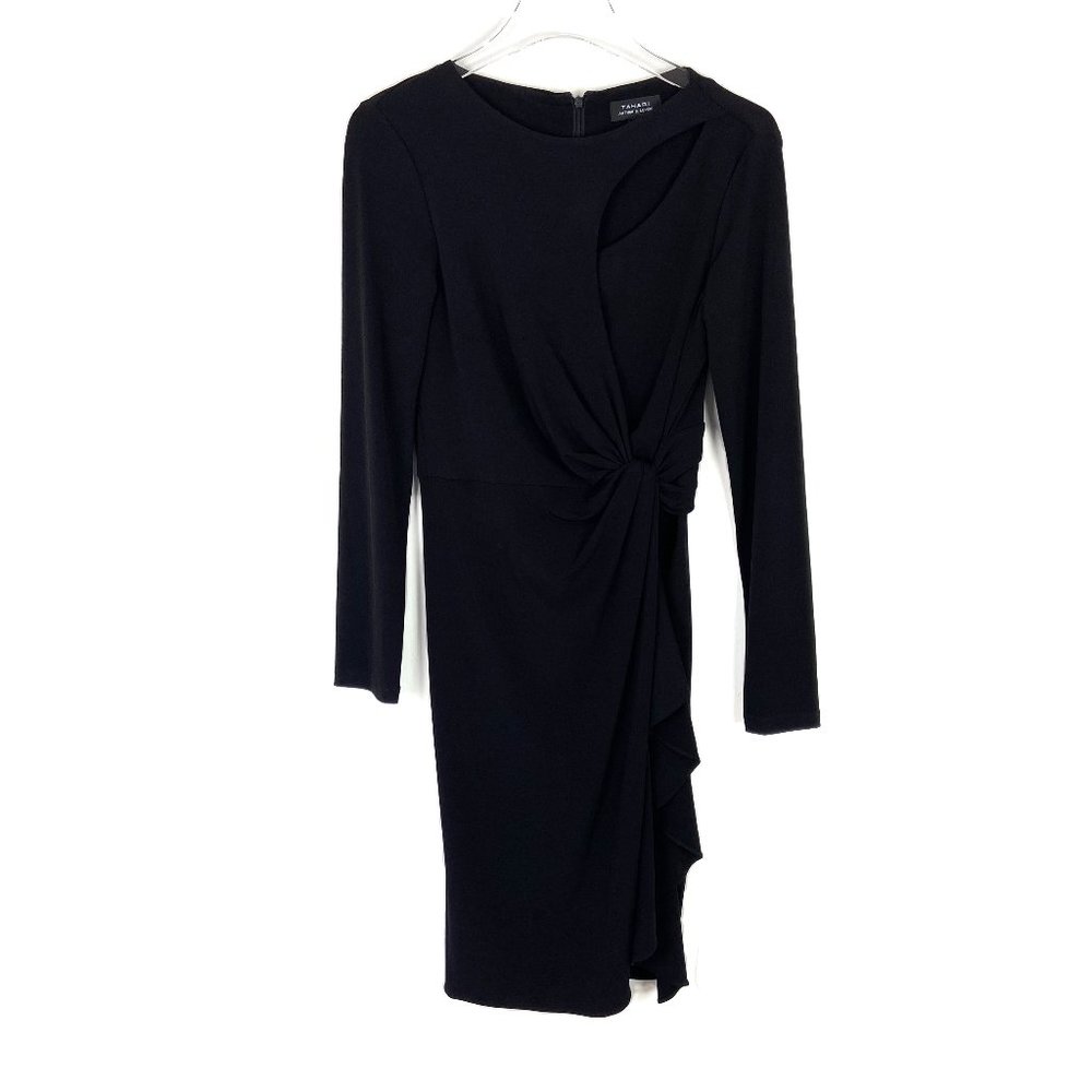 Tahari Arthur S. Levine Cut Out Faux Wrap Dress